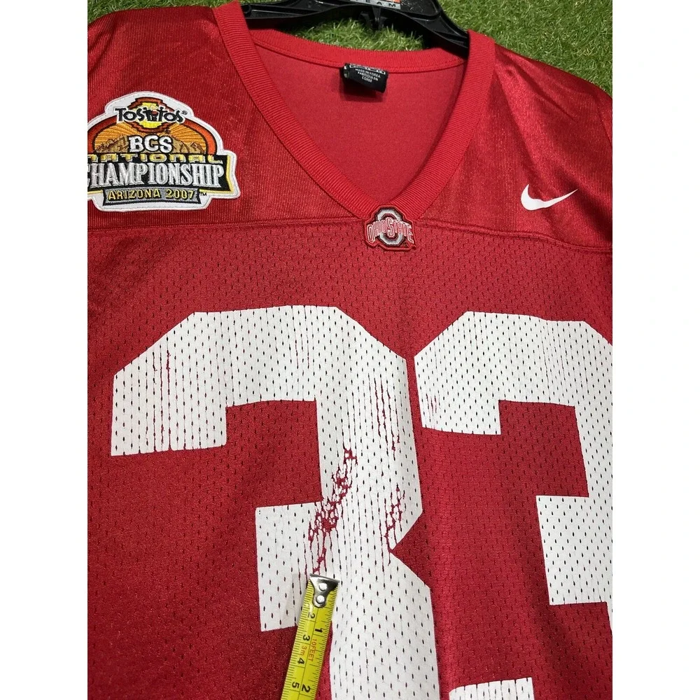 Nike Ohio State Jersey  Mens Size Extra Large XL Joe Gantz #33 2007 Championship